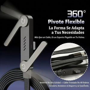 Cargador 240W Con Soporte Antiroturas